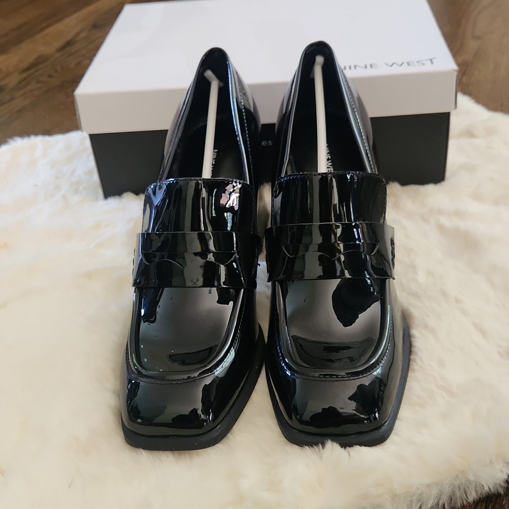 NWT Nine West "Zest" Heeled Loafers - Picture 2 of 6